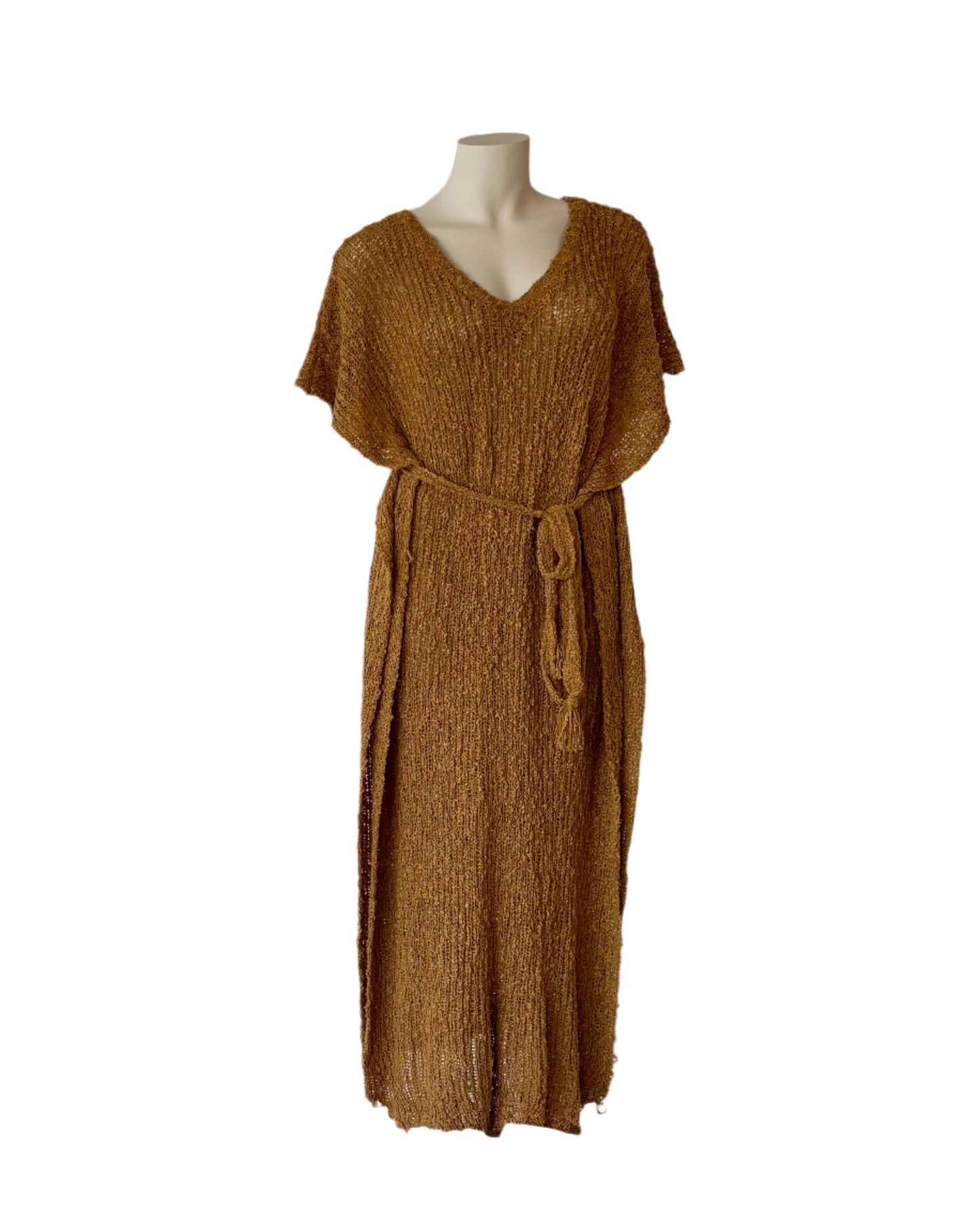 Maxi Knit Dress in Bronze
