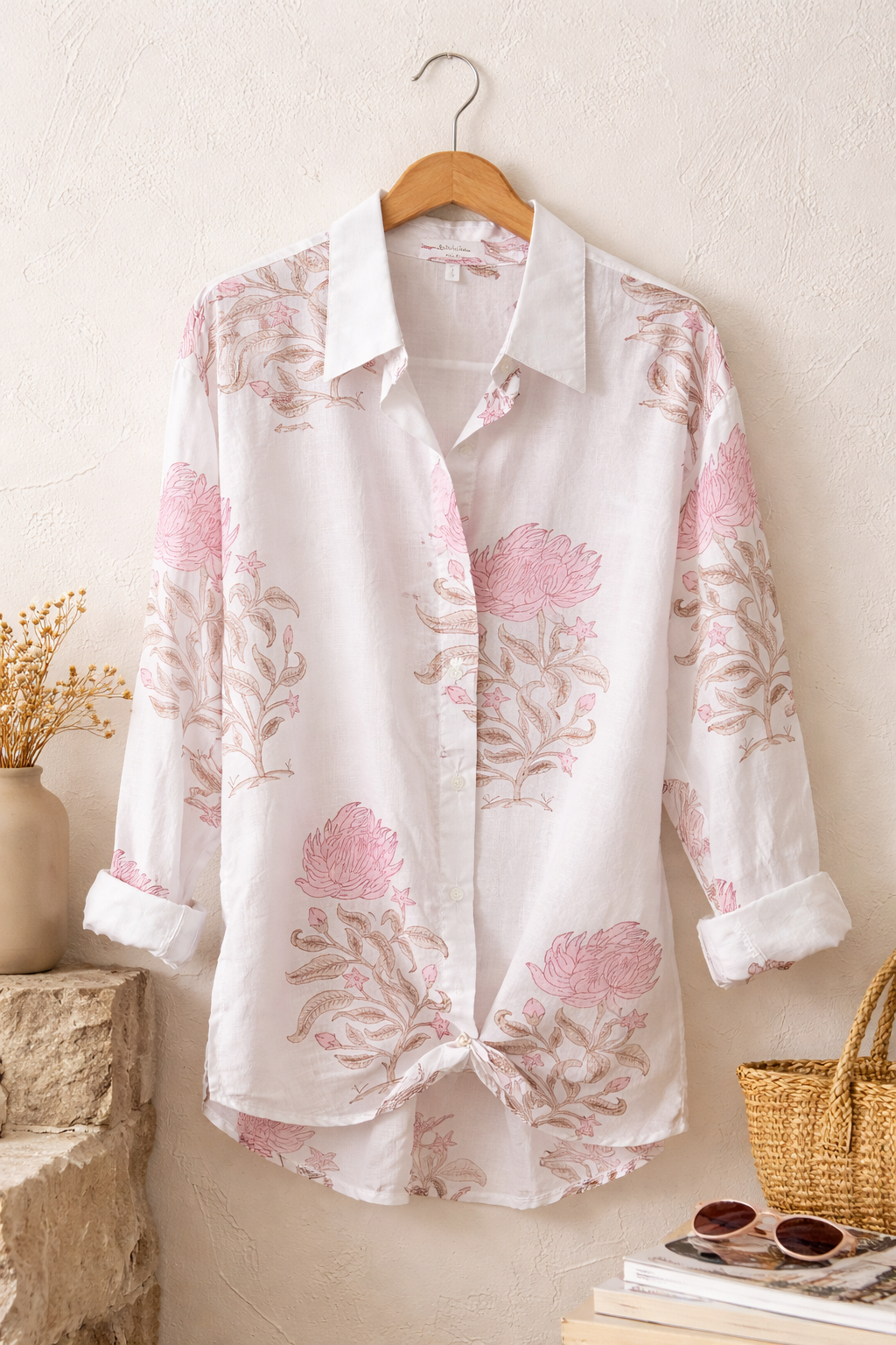 Cotton Classic Shirt in Cherry Blossom Pink
