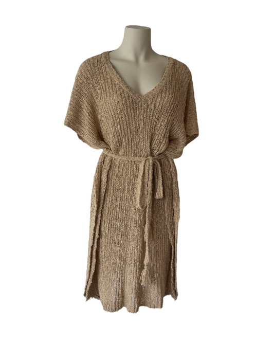 Mini Knit Dress in Sand